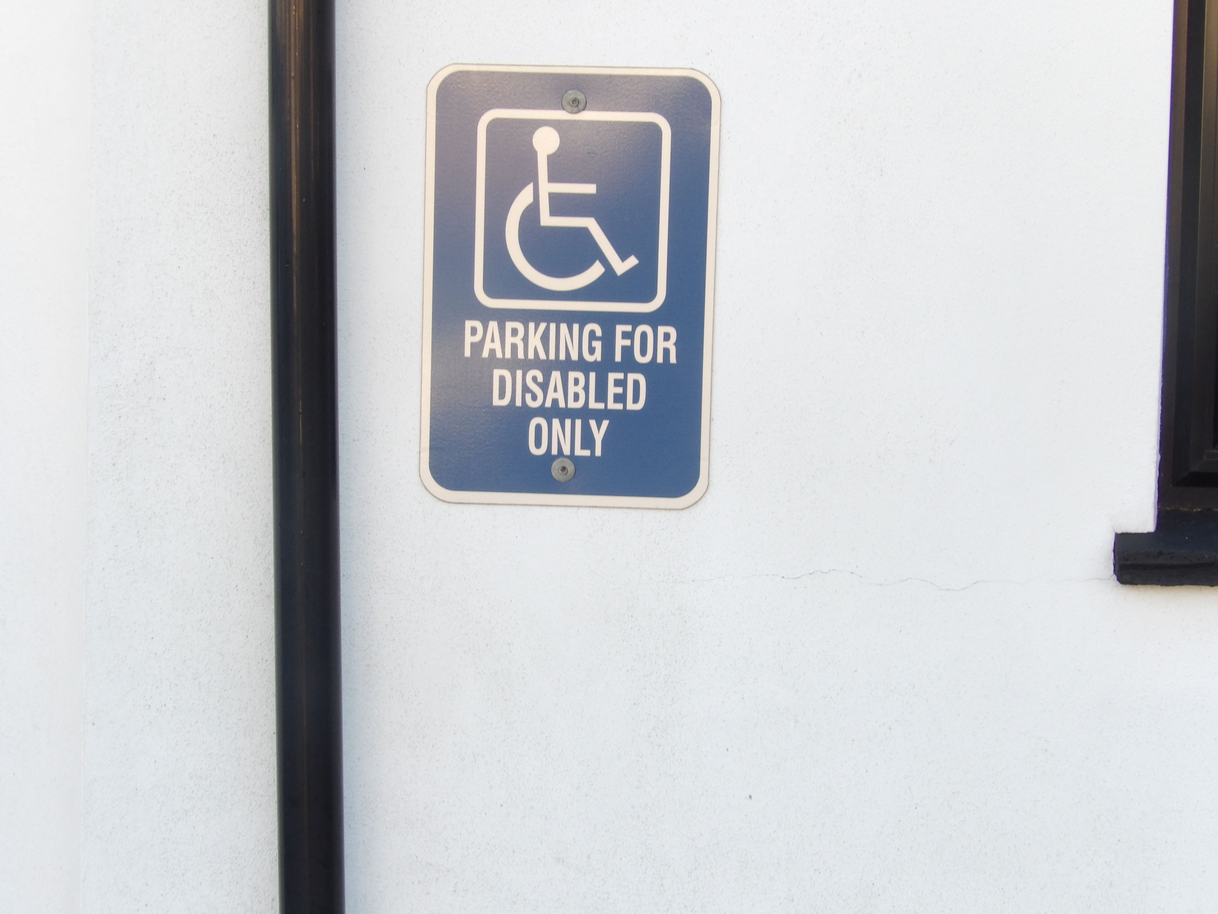 Priority of onsite parking is for blue badge holders